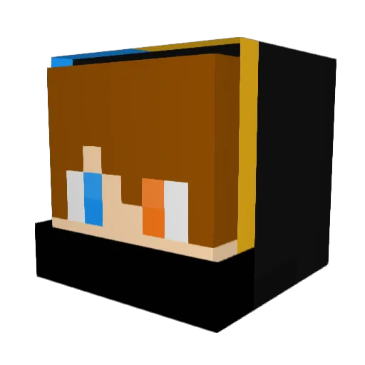 HoverShotMax Minecraft avatar head, 3D render
