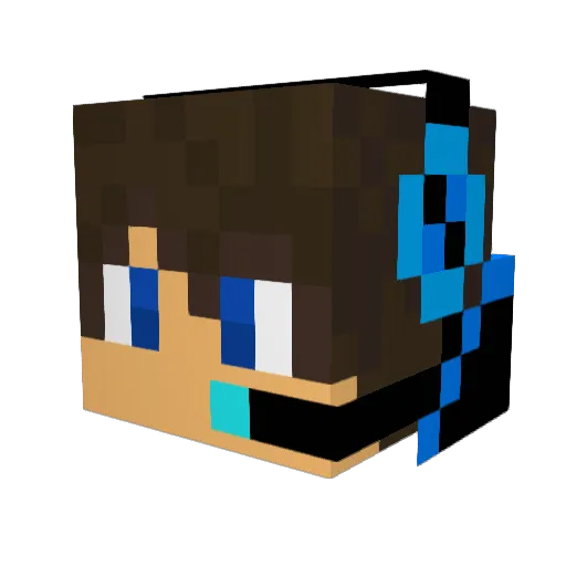 Hovercraft11 Minecraft avatar head, 3D render