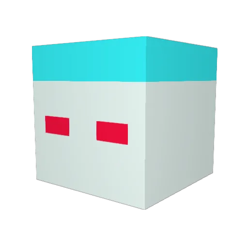 Hoveren Minecraft avatar head, 3D render