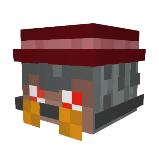 HoveringDig Minecraft avatar head, 3D render