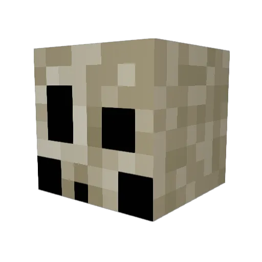 Hovvak Minecraft avatar head, 3D render