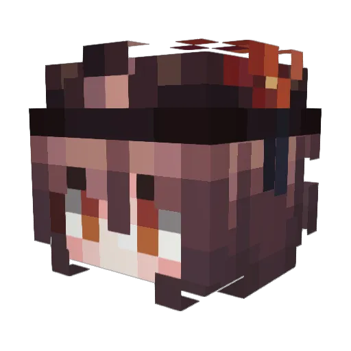 HowRUToday Minecraft avatar head, 3D render