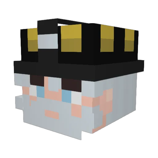 HowToGHG Minecraft avatar head, 3D render