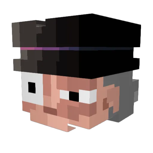 HowToSave Minecraft avatar head, 3D render