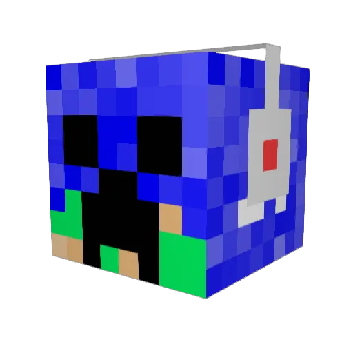 HowToSwag101 Minecraft avatar head, 3D render