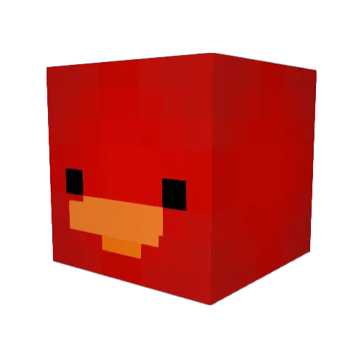 How_Stork Minecraft avatar head, 3D render