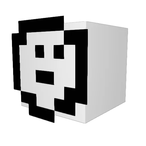 HowardTheD Minecraft avatar head, 3D render