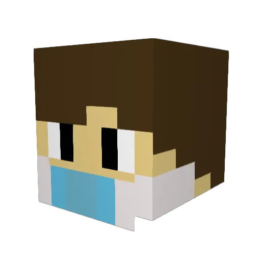 Howard_SHIEH Minecraft avatar head, 3D render