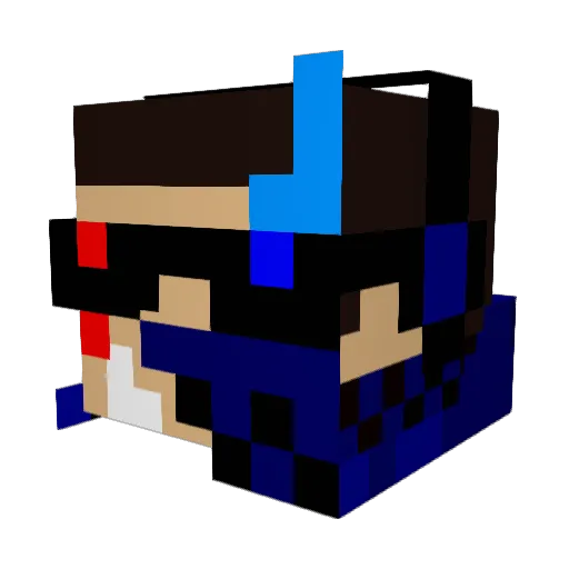 Howardha Minecraft avatar head, 3D render
