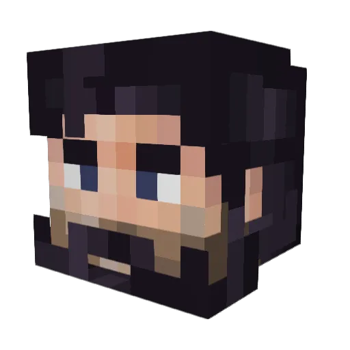 HowdyBusta Minecraft avatar head, 3D render