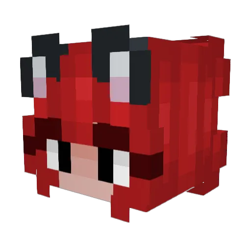 Howdypop Minecraft avatar head, 3D render