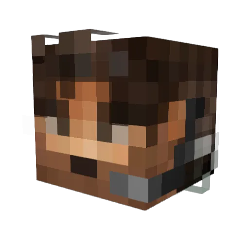 Howe_Man Minecraft avatar head, 3D render