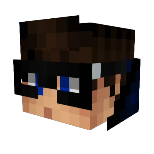 Howee_ Minecraft avatar head, 3D render