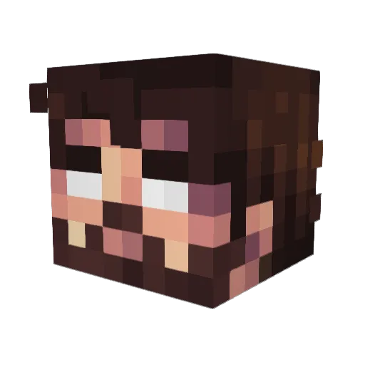 Howertt Minecraft avatar head, 3D render