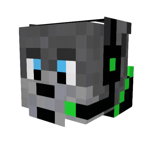 Howler1512 Minecraft avatar head, 3D render