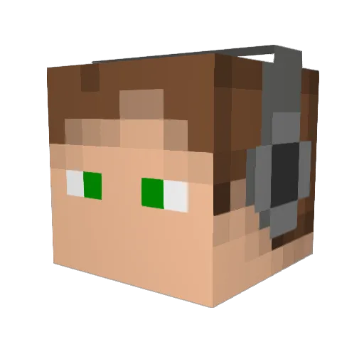 Howler33 Minecraft avatar head, 3D render