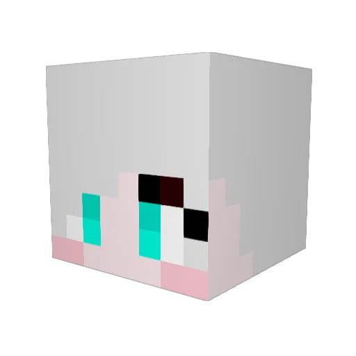 HowlerSkull Minecraft avatar head, 3D render