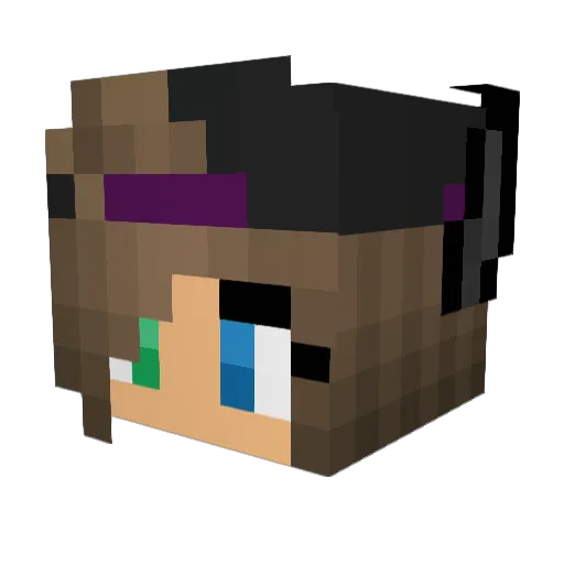 Howler_wlf Minecraft avatar head, 3D render