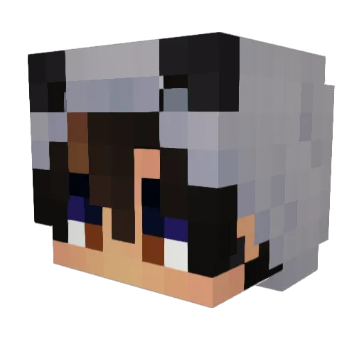 Howlidays Minecraft avatar head, 3D render