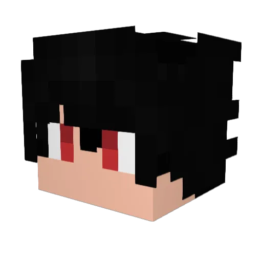 HowlingCHEAT Minecraft avatar head, 3D render