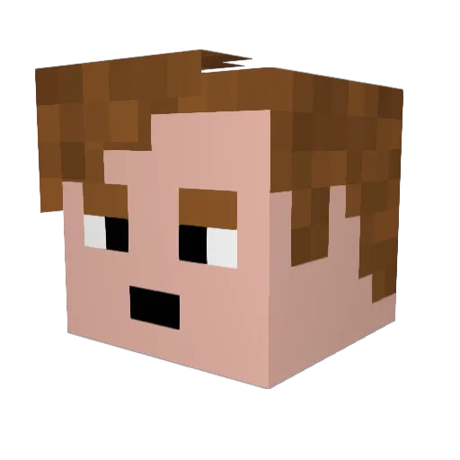HowlingCyclops Minecraft avatar head, 3D render