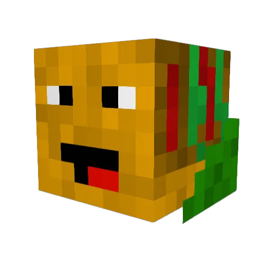 HowlingTacoWolf Minecraft avatar head, 3D render