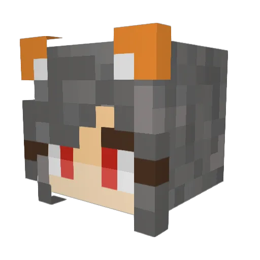 Howlinwolf326 Minecraft avatar head, 3D render