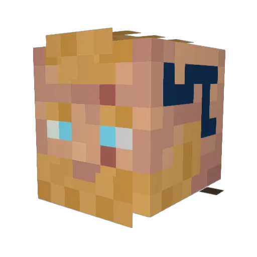 Howlynn Minecraft avatar head, 3D render