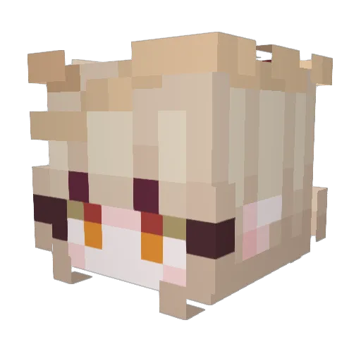 Howonesty Minecraft avatar head, 3D render