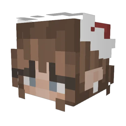 Hoxlzz Minecraft avatar head, 3D render