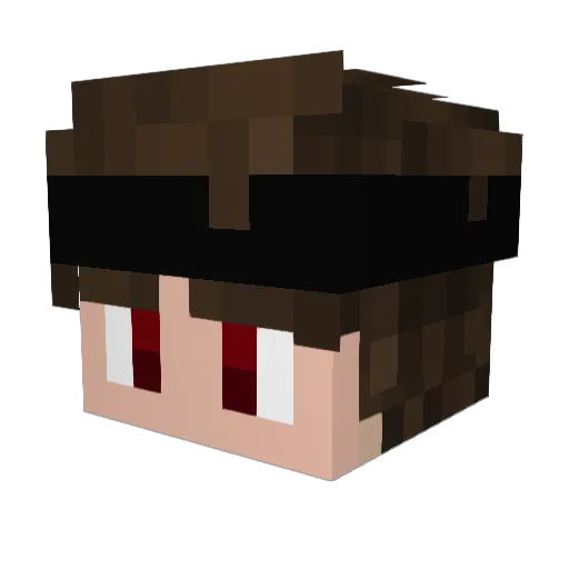 Hoxw Minecraft avatar head, 3D render