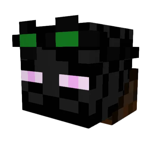 Hozato Minecraft avatar head, 3D render
