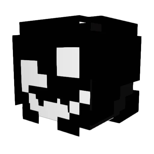 Hoztrah Minecraft avatar head, 3D render