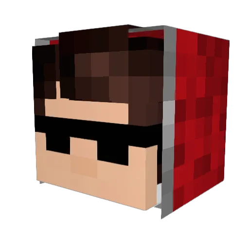 Hozwae Minecraft avatar head, 3D render