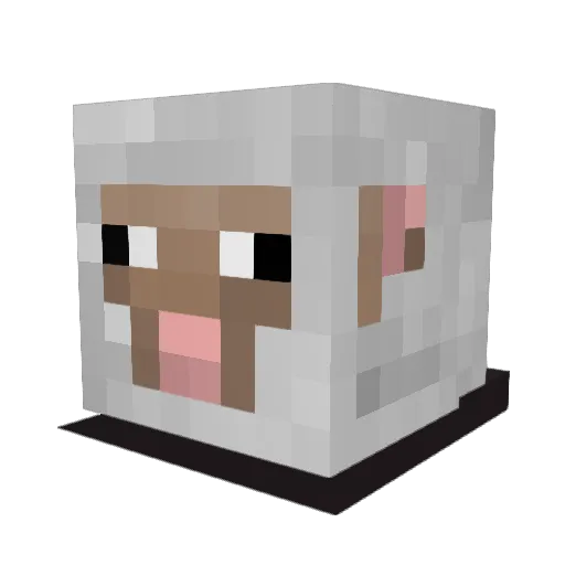 Hozzas Minecraft avatar head, 3D render