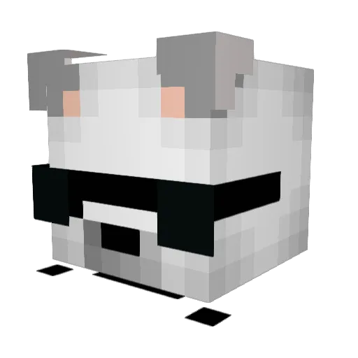 Hozzing Minecraft avatar head, 3D render