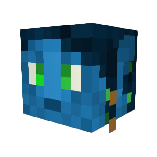 Hpar1209 Minecraft avatar head, 3D render