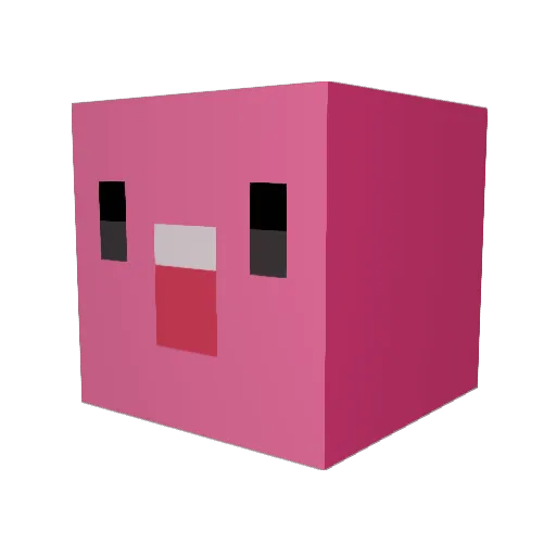 Hpiiph Minecraft avatar head, 3D render