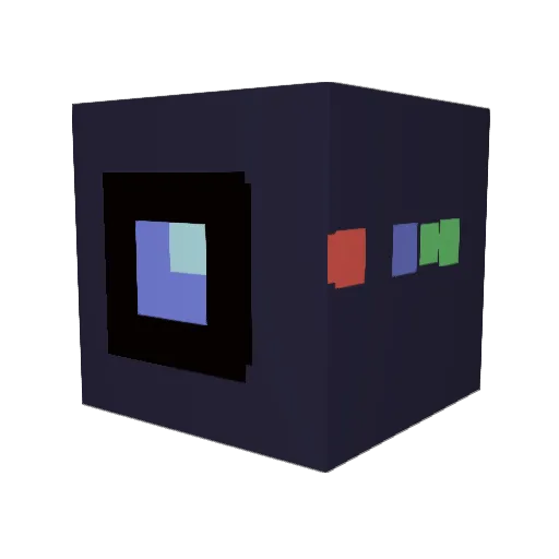 HqH_Cam1 Minecraft avatar head, 3D render