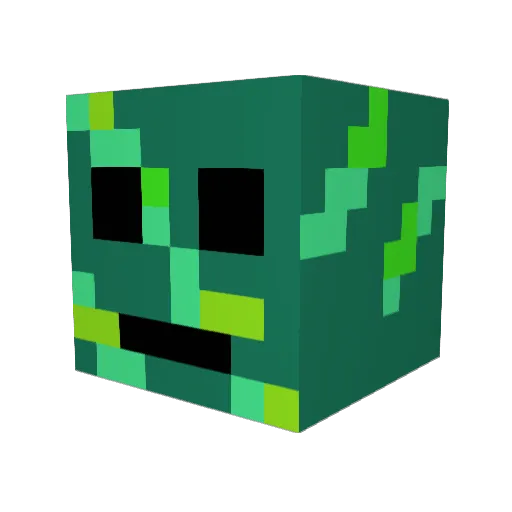 Hqnn0 Minecraft avatar head, 3D render