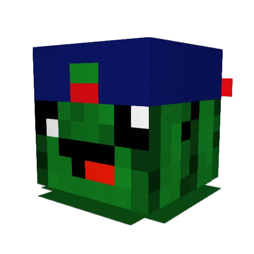 Hqnry Minecraft avatar head, 3D render