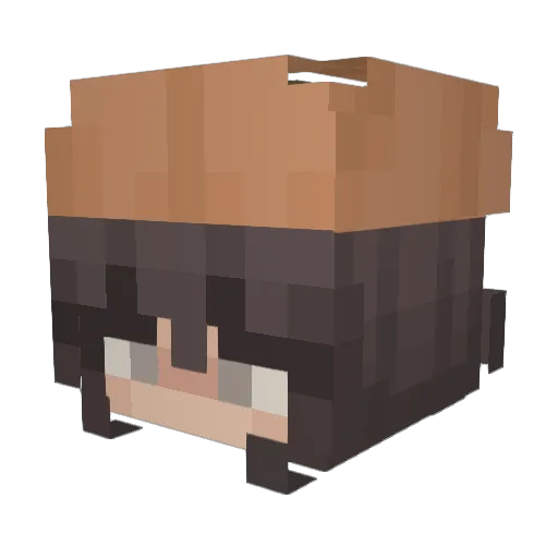 HqteYou Minecraft avatar head, 3D render