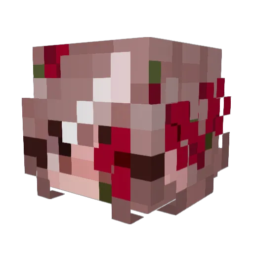 Hqzard Minecraft avatar head, 3D render