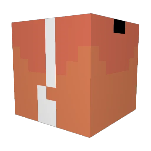 HrBukas Minecraft avatar head, 3D render