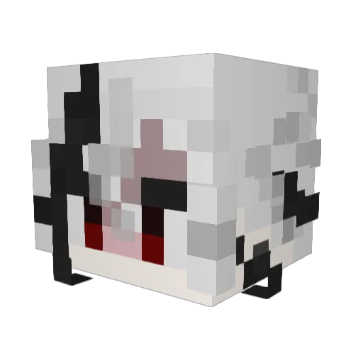HrMIi Minecraft avatar head, 3D render