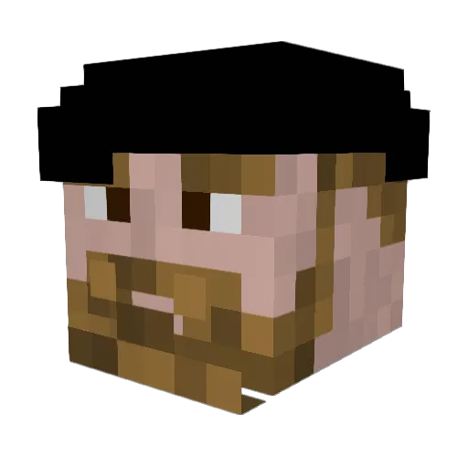 Minecraft-Avatar von HrRatty: Kopf als 3D-Render