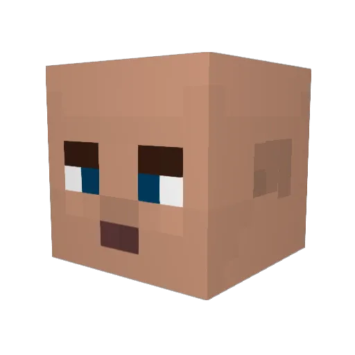 HrStig_ Minecraft avatar head, 3D render