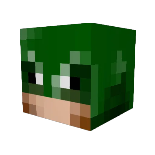 Hr_Morbid Minecraft avatar head, 3D render