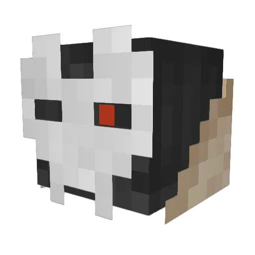 HragonDunter Minecraft avatar head, 3D render