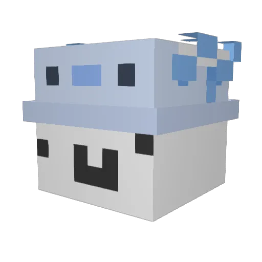 Hratzikux Minecraft avatar head, 3D render